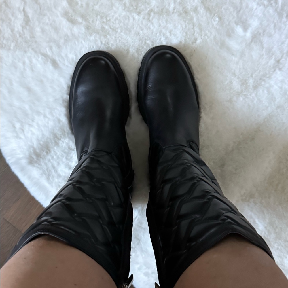 Kurt Geiger Black Quilted Winter Boots - Picture 4 of 6